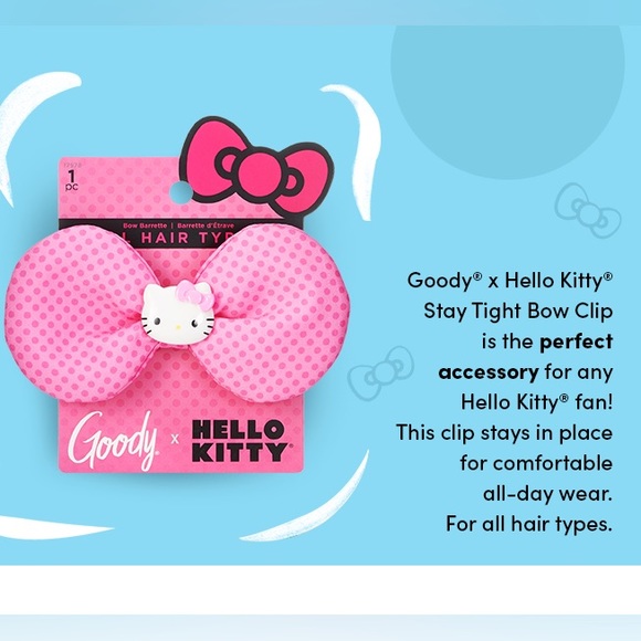 Goody x Hello Kitty Stay Tight Bow Clip - Picture 5 of 7